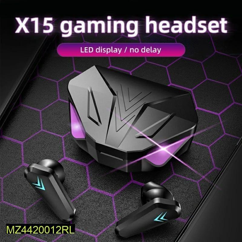 X15 Ear buds TWS Gaming Earbud, Black