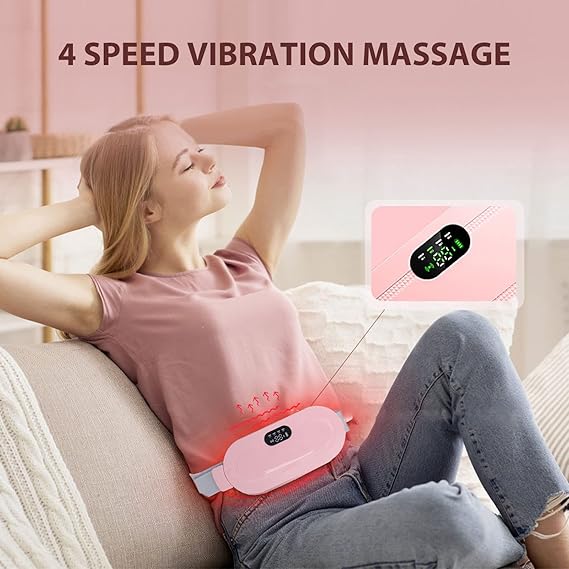 Electric Period Cramp Massager-RELIEF BELT -Portable Menstrual Heating Pad