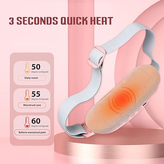 Electric Period Cramp Massager-RELIEF BELT -Portable Menstrual Heating Pad